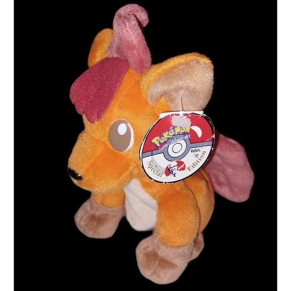 POKEMON KFC Exclusive Plush Set of 4 Beanie Toys-1998-Vulpix-Dratini-Seel-Zubat - Picture 2 of 5